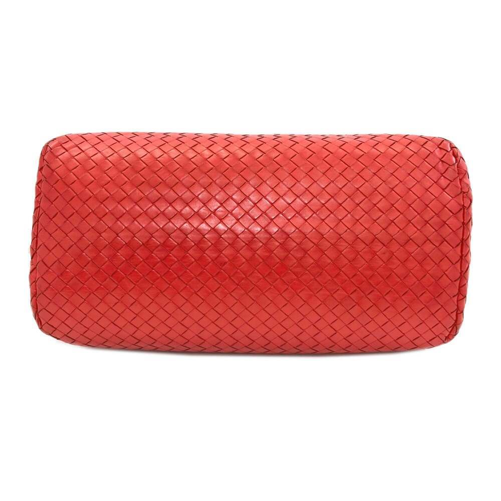 BOTTEGA VENETA Red Intrecciato Tote Bag - Picture 4 of 16